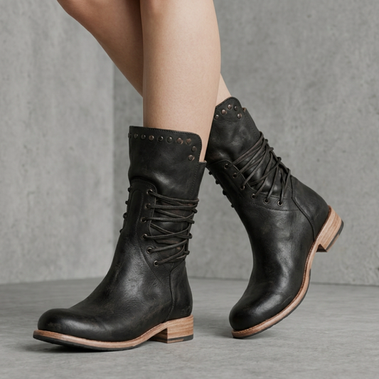 Eleanor – Vintage Lace-Up Boots