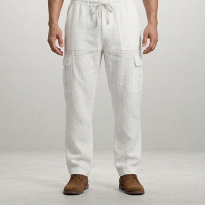 Marco – Linen Cargo Trousers