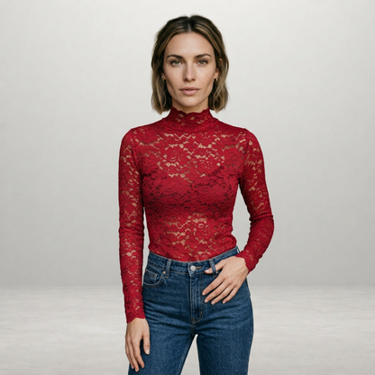 Charlotte – Lace High-Neck Top