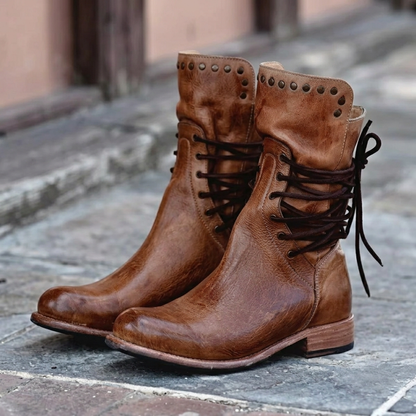 Eleanor – Vintage Lace-Up Boots