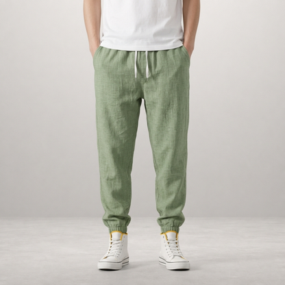 Theo – Linen Joggers