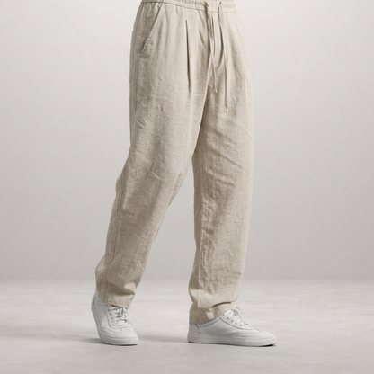 Elias – Relaxed Linen Drawstring Trousers