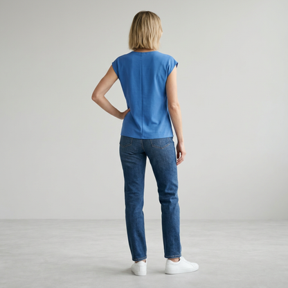 Harriet – Sleeveless V-Neck Blouse