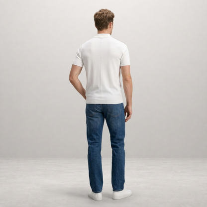 Luca – Zip Polo Knit Shirt