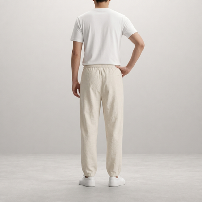 Elias – Relaxed Linen Drawstring Trousers