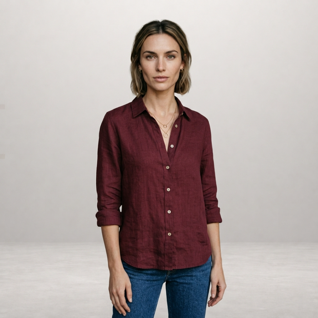 Imogen – Linen Button-Up Shirt