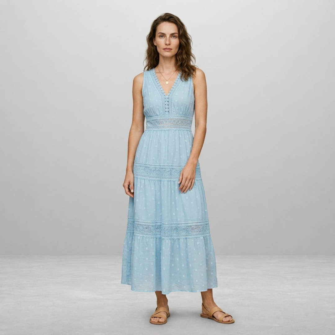 Sophie - Boho Lace Maxi Dress