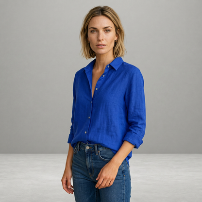 Imogen – Linen Button-Up Shirt