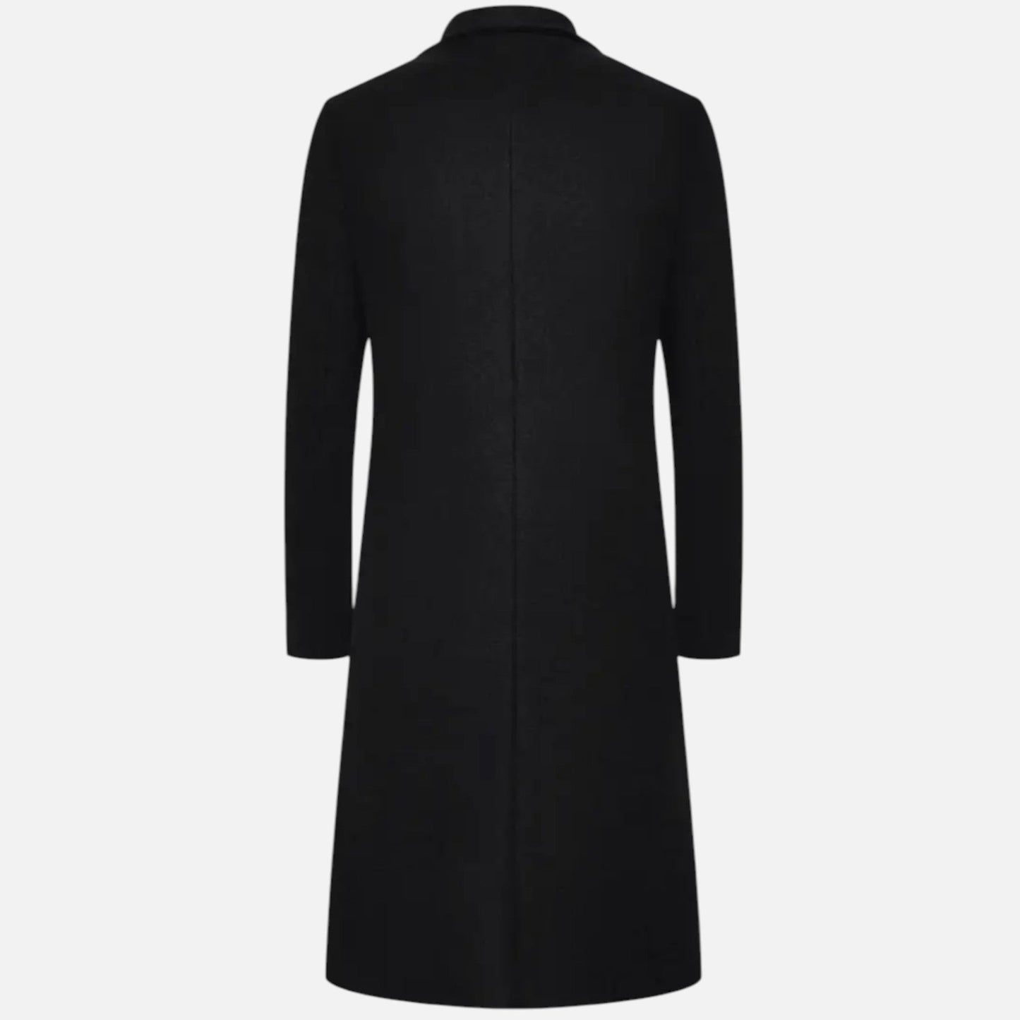 Men's Knee-Length Single-Breasted Coat
