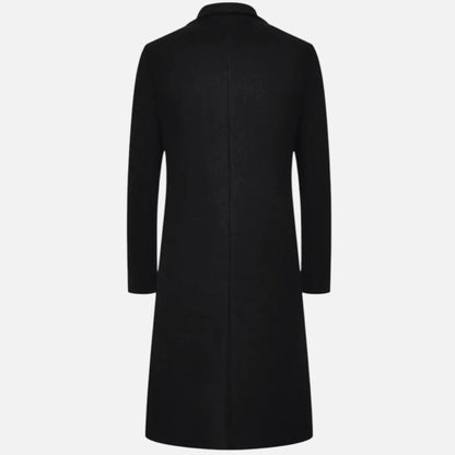 Men's Knee-Length Single-Breasted Coat