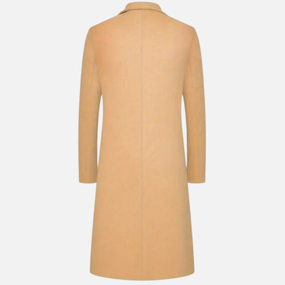 Men's Knee-Length Single-Breasted Coat