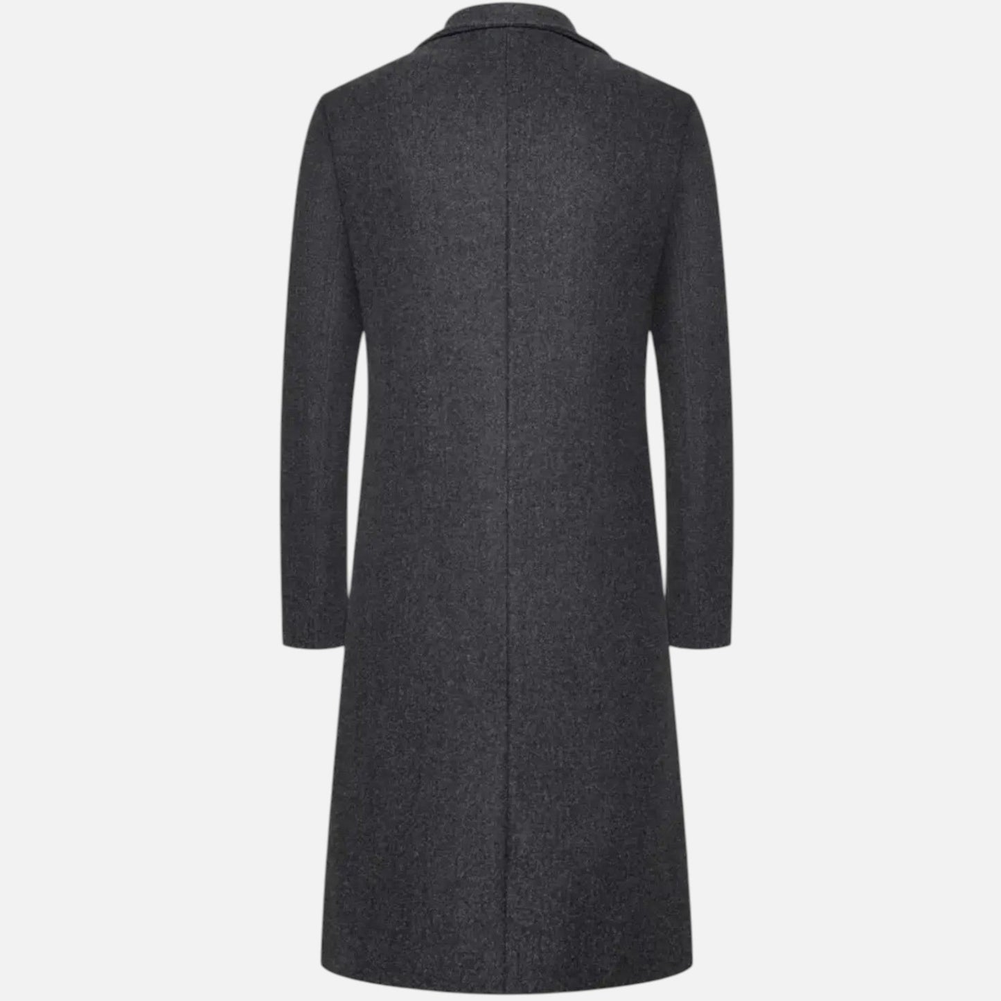 Men's Knee-Length Single-Breasted Coat
