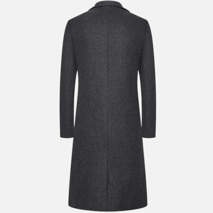 Men's Knee-Length Single-Breasted Coat