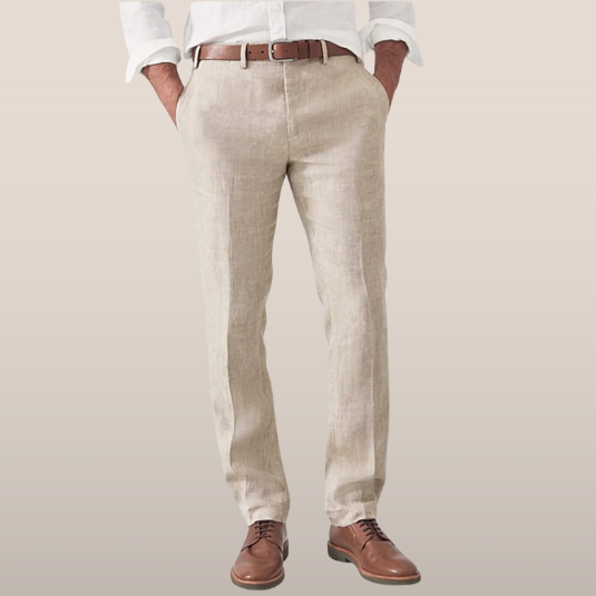 Men's Linen Trousers Slim Fit