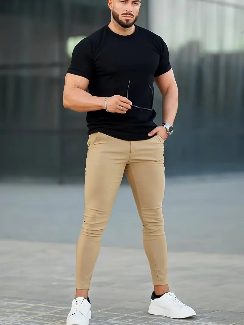 Men's Slim Fit Chino Trousers