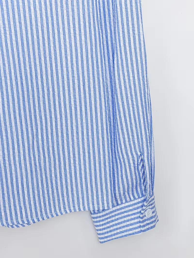 Men's Striped Long Sleeve Shirt