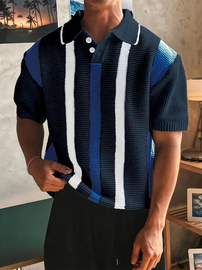Men's Striped Polo Shirt