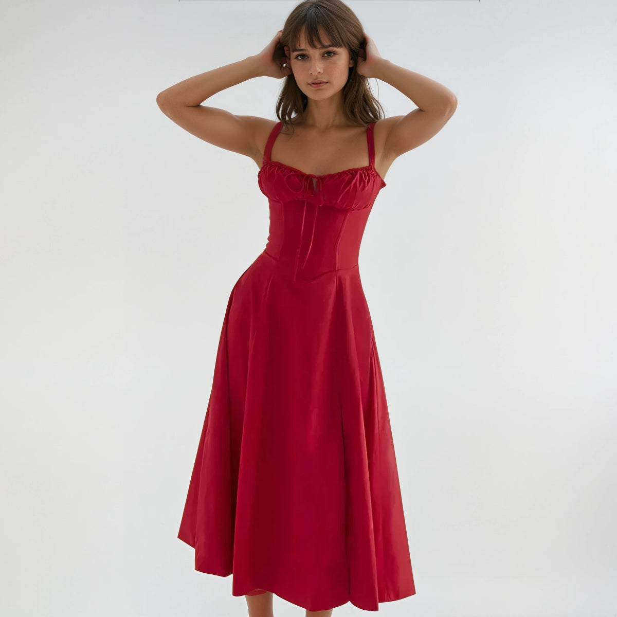 Women's Corset Midi Dress